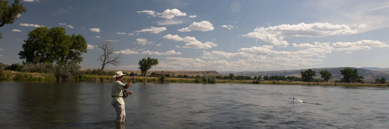 Bighorn River dry fly water near Fort Smith Montana