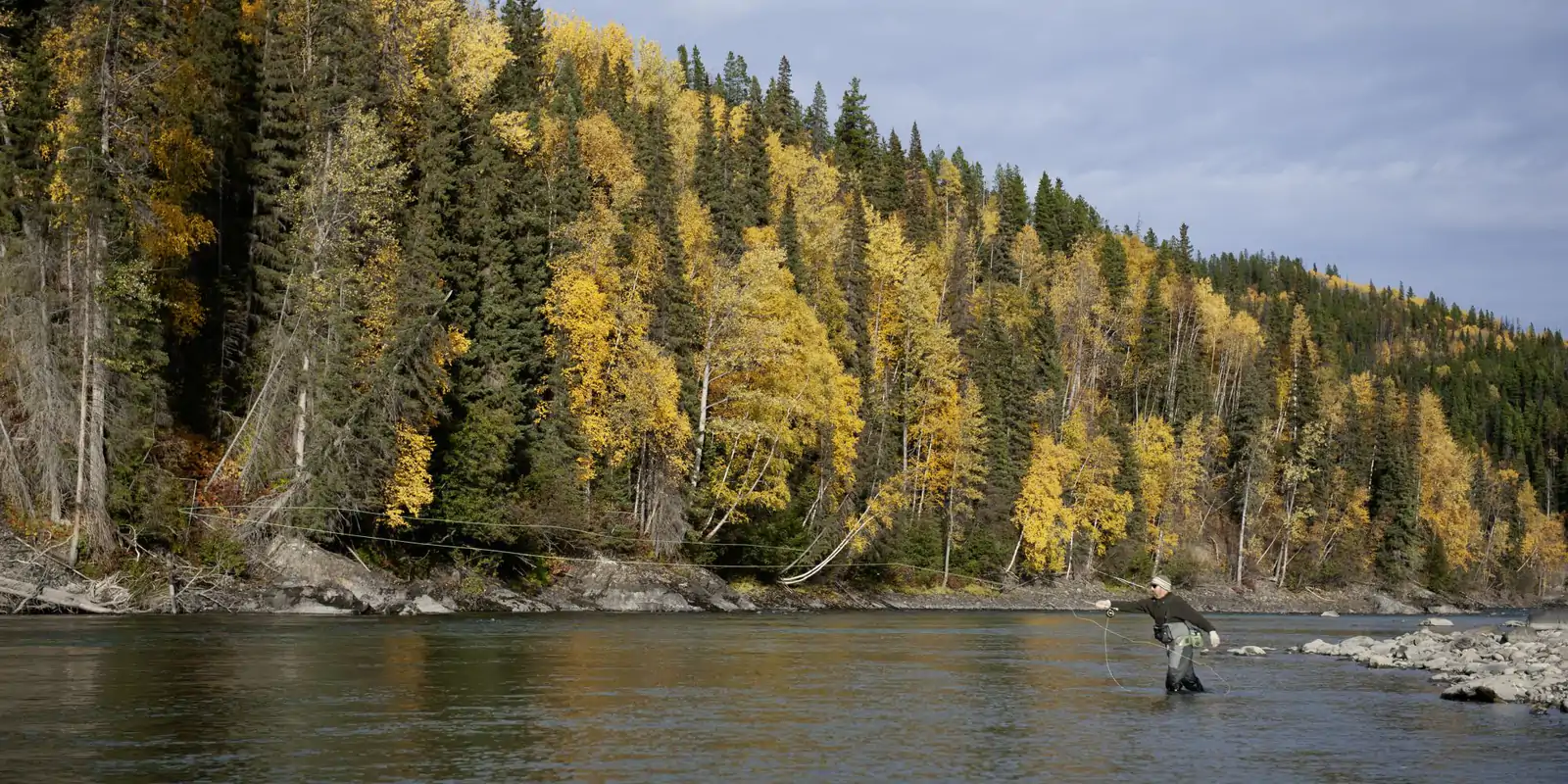 Sustut River steelhead water near Steelhead Valhalla Lodge