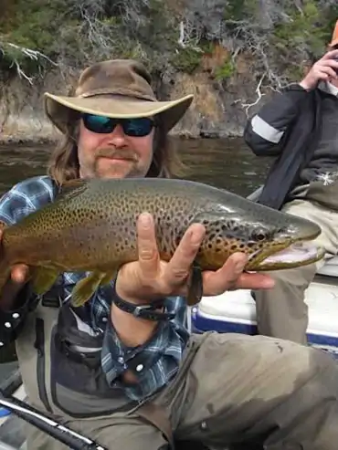 Chile fly fishing river in Patagonia