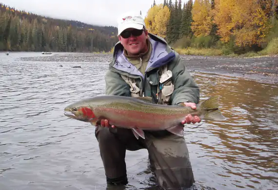 Bulkley River steelhead fishing near Trout Creek Lodge